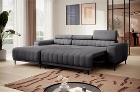 Narożnik CALDO S/MINI Lewostronny z funkcją spania wolnostojący w tkaninie RUN AGAIN 90 WERSAL