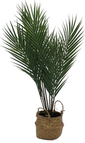 Sztuczna roślina palma w koszyku, 64 cm