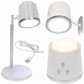 Wielofunkcyjna biała dotykowa lampka LED- M012 E4-W64