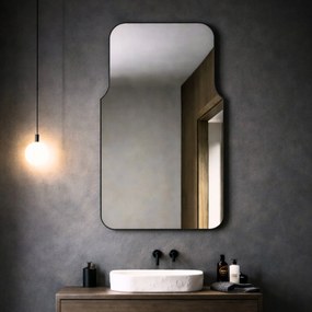 Lustro o nieregularnym kształcie oszlifowane bez podświetlenia ROUND Decor | Różne rozmiary | Różne kolory