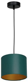 Lampa wisząca ARDEN 1xE27/60W/230V pr. 18 cm zielono-złota