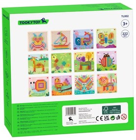 Tooky toy układanka z pinezkami kołki wpinaczka
