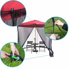 Moskitiera do parasola ogrodowego