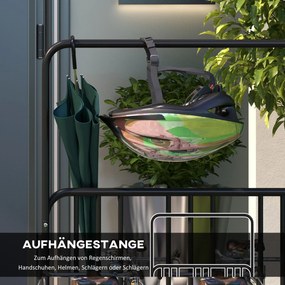 DURHAND Stojak Rowerowy dla 4 Rowerów Stalowy Czarny 102x92x130cm | Aosom PL