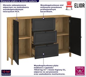 Nowoczesna duża komoda na nóżkach - Rids 5X