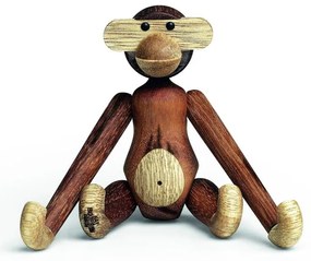 Figurka z litego drewna Kay Bojesen Denmark Monkey Teak