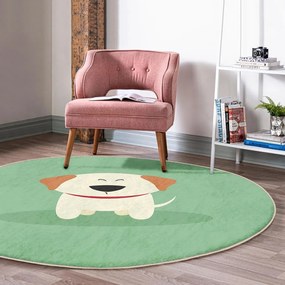 Zielony dywan dziecięcy ø 80 cm Comfort – Mila Home