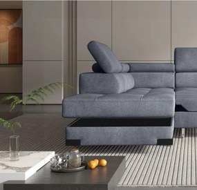 Narożnik EMPORIO L Lewostronny z funkcją spania Lewostronny w ktaninie SERENO 694 WERSAL