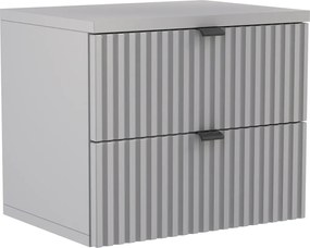 Popielata elegancka szafka nocna H0-A81