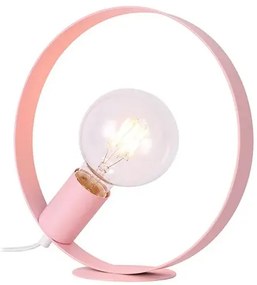 Różowa lampa stołowa koło - 3X V057 E9-Z77