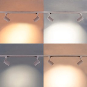 Inteligentny nowoczesny system oświetlenia szynowego biały 1-fazowy z 3 Wifi GU10 - Gissi