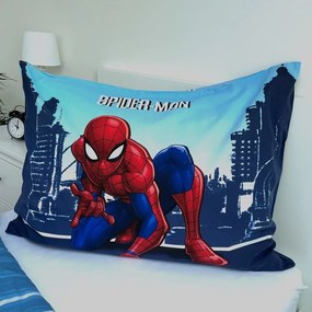 Niebieska bawełniana pościel dziecięca jednoosobowa 140x200 cm Spider-man "Blue" – Jerry Fabrics