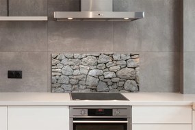 Szkło Ozdobne do Kuchni Tradycyjny Mur Kamienny