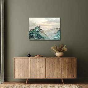 Obraz - 3D abstrakcja morza (70x50 cm)