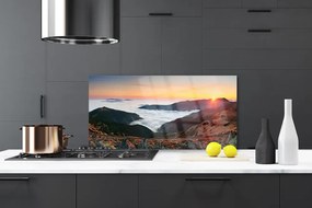 Dekor Szklany do Kuchni Majestat Gór nad Chmurami