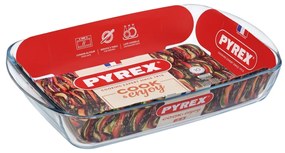 Pyrex Szklane naczynie żaroodporne 4,9 l, 40 x 27x 7 cm, L