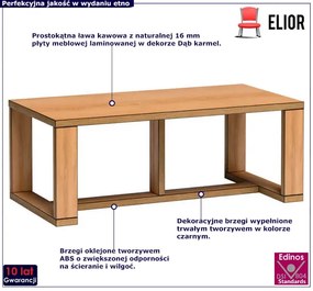 Prostokątna ława kawowa - Labix 10X