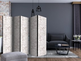 Parawan akustyczny Tła i desenie 225x172 cm 5-częściowy czarny ARTGEIST B