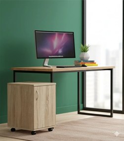 Klasyczny kontenerek pod biurko dąb sonoma P2-D18