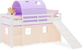 Łóżko piętrowe dla dzieci 90x200 cm Białe