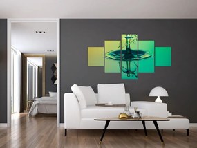 Obraz kropli wody (125x70 cm)