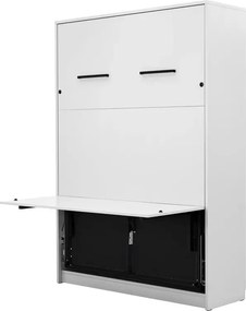 Półkotapczan pionowy Genius 140x200 z biurkiem - biały mat