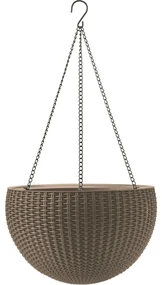 Keter Doniczka wisząca Sphere mocca, śr. 35 cm