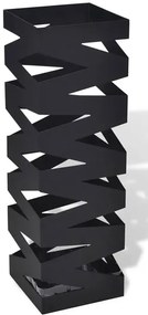 Czarny nowoczesny metalowy parasolnik P9-N12