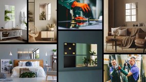 Kwadratowe płytki lustrzane samoprzylepne