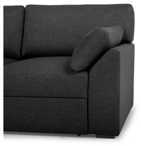 Antracytowa rozkładana sofa 233 cm Janson – Scandic