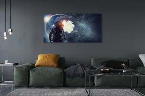 Zdjęcie na płótnie Postać w Świecie Mechanizmów