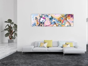 Obraz - Abstrakcja bajki (170x50 cm)