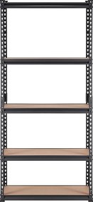 Regał Magazynowy SucceBuy do Garazu, 5 Poziomów, Regulowalny, Obciążenie 907 kg, ze Stali Węglowej SPCC