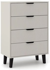 Stylowa komoda z 4 szufladami kaszmir - Henex 5X