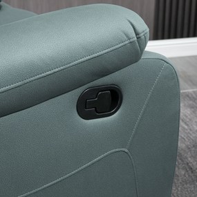 HOMCOM Fotel wypoczynkowy obrotowy z regulacją nachylenia do 135 stopni wygodny zielony nowoczesny design | Aosom PL