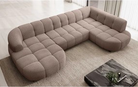 Narożnik VELPA XL Prawostronny z elektryczną regulacją siedziska w tkaninie LOOP 08 WERSAL