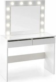 Toaletka Velinio 95 cm z szufladami - biały