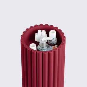 Plafon HALO burgund IP44 ryflowany SOLLUX  LIGHTING