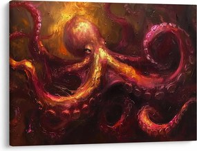 Obraz - Ośmiornica, obraz olejny (70x50 cm)
