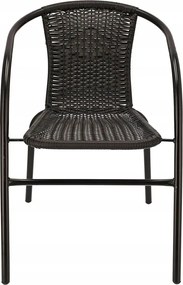 Czarne krzesło ogrodowe F9-D11