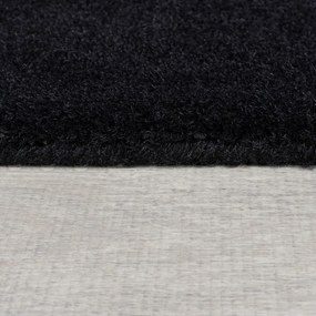 Czarno-szary wełniany dywan tkany ręcznie 200x290 cm Collage Monochrome – Flair Rugs
