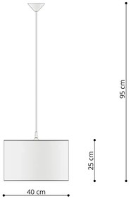 Lampa wisząca WRÓŻKI 40 biała SOLLUX  LIGHTING