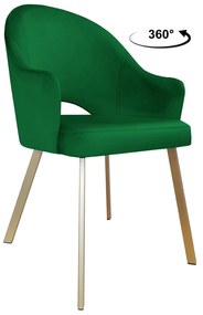 Krzesło obrotowe Velvet podstawa Profil złota MG25