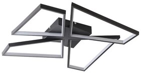 LED 115W 230V 3000-6500K czarna lampa sufitowa ściemnialna + DO