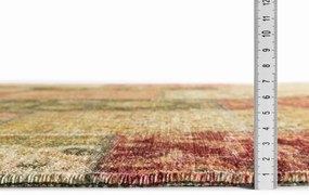 Dywan nowoczesny Michele Patchwork czerwony 80 cm x 145 cm