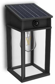 Philips Geri UltraEfficient solar LED lamp withsensor anthracite, 3,2 W, 500 lm, 4000 K