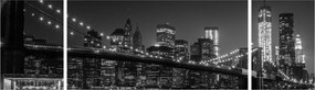 Obraz mostu Brooklyn Bridge w Nowym Jorku (170x50 cm)