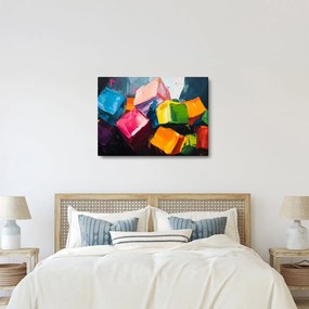 Obraz - Kolorowe kostki (70x50 cm)