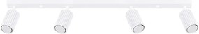 Lampa Sufitowa Minimalistyczny Karbon, Aluminium - 4 Źródło - L.81 X H.16.5 Cm - Biały