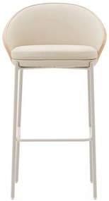 Beżowo-naturalny hoker (wysokość siedziska 77 cm) Eamy – Kave Home